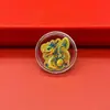 Oro Puro 999 Juego Completo de Doce Colores de Oro del Zodiaco Pegatinas para Teléfono Móvil para Exquisitos Regalos Navideños Shuibeike Mayoreo