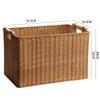 Cesta de Almacenamiento para Revistas de Estudio en Casa Estilo Japonés Caligrafía y Pintura Estante de Almacenamiento para Vino Tinto Estilo Europeo Cesta Tejida para Snacks y Comestibles Cesta para Ropa Sucia