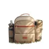 Bolsa de Hielo para Exteriores con Cubiertos, Bolsa de Picnic, Bolsa de Hielo Aislada para Senderismo y Pesca con Bolsa para Vino, Mantel Individual, Mochila de Picnic