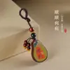 Llavero de Palosanto de Moda con Pintura Colorida, Colgante de Accesorio Creativo, Adorno para Bolso, Adorno Colgante, Regalo