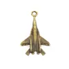 Llavero Artesanal Creativo DIY de Aleación de Zinc Multicolor Modelo de Avión Colgante Pequeño Regalo