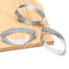 430 anillo de torre de perforación con forma de concha de oliva método de anillo tipo molde para base de tarta perforada anillo para pastel de mousse molde para pastel eléctrico molde para pastel de maíz