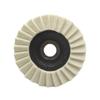 Fábrica en stock rueda de fieltro de lana fina tipo persiana 125 tipo 5 pulgadas plana 115 cubierta de malla negra rueda de pulido para amoladora angular