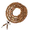 Pulseira de Contas para Oração Baiqinan de Agarwood Vietnamita Madeira Asa de Frango Pequena 108 Contas Estilo Étnico Brinquedo Cultural
