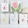 Bolsa de Regalo Literaria de Gama Alta Papel Kraft Grande Ins Bolsa de Papel de San Valentín de Gama Alta Bolso Corazón de Niña Venta al por Mayor