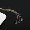 Cadena Plana de Eslabones Cruzados en Forma de O Acero Titanio Cadena O de Cuatro Colores Galvanizada Collar para Mujer Cadena con Colgante para Hombre Galvanizada Resistente al Desgaste