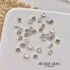 5A Base Banho Flash Zircônia Nail Art Diamante Luxo Branco Alta Qualidade Coração de Pêssego Quadrado Gordo Zircônia Nail Art Joia Diamante