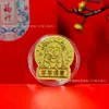 Pegatinas para Teléfono de Oro Puro 999 Año Nuevo de la Oveja, Pegatinas Doradas Lindas y Atractoras de Riqueza con Adhesivo Posterior, Personalizables para Transmisiones en Vivo, Al por Mayor