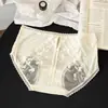 Direto da fábrica puro sexy renda cetim bonito quadril luz luxo plus size seda amoreira virilha cintura calcinhas mulheres