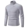 Nuevo Suéter Casual Transfronterizo de Comercio Exterior 2026, Tejido de Punto de Cuello Alto Plegable de Moda Tendencia para Hombres