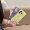 Funda magnética para teléfono con tacto de piel de TPU, adecuada para Apple 17, translúcida de caramelo esmerilado, cubierta protectora anticaídas para iPhone16Pro
