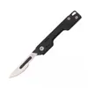 Cuchillo de utilidad portátil de acero inoxidable al por mayor, cuchillo de bolsillo plegable afilado, mini hoja para llavero para cortar