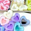 Parche de corazón de amor con estampado de tulipán sonriente, pendientes suaves y bonitos, pulsera, cadena para teléfono móvil, accesorios