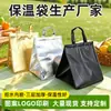 Bolsas térmicas para bebidas frescas, bolsas para mantener el frío con recubrimiento láser, bolsas para llevar leche, yogur y productos lácteos con impresión de logotipo