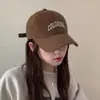Gorra Rosa con Lazo para Mujer, Linda Gorra de Béisbol Coreana, Nueva Gorra de Visera Suave, Gorra Pequeña Protectora del Sol que Muestra la Cara