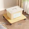 Base de Caja de Almacenamiento Movible Soporte Multifuncional Bandeja Organizador Tablero de Almacenamiento con Ruedas de Pie Estante de Almacenamiento Doméstico