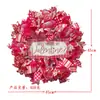 Amazon Transfronterizo Producto Nuevo Multicolor Flor Artificial Tulipán Corona Colgante de Puerta Romántica Corona de Tulipán Rosa