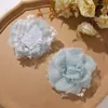 Original Puro Deseo Estilo Suave Encaje Malla Mate Rosa DIY Accesorios para el Cabello Tocado para Mujer Corsage Flor para Zapatos Accesorios