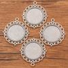 2 Cores Base Retrô Dupla Face DIY Liga Joias Acessórios Feitos à Mão Base Gema do Tempo com Diâmetro Interno 25mm