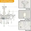 Candelabro de cristal estilo europeo, lámpara elegante para sala de estar de villa, lámpara lujosa para comedor, lámpara para salón de hotel de edificio dúplex, salón de bodas
