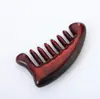Fabricante de pentes de sândalo verde sul-americano, pente de acupressão com cabeça de cinco dentes, pente de massagem de sândalo para couro cabeludo e pescoço atacado
