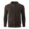 Jaqueta Cardigan Suéter Casual Solto Masculino Outono e Inverno Transfronteiriço, Engrossado, Moda e Tendência Suéter de Tricô Solto