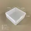 Uma variedade de caixa de armazenamento plástica transparente quadrada PP pequena caixa vazia caixa de embalagem para anzol de pesca peças de equipamento de pesca caixa de joias