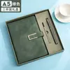 Caderno A5 com logotipo personalizado, design de fecho simples, alta qualidade, papel grosso, agenda executiva, conjunto de presente e bloco de notas