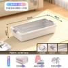 Caja de almacenamiento para la parte inferior de la cama, caja de almacenamiento para ropa, edredón, acabado transparente, con cajón con ruedas, para el hogar