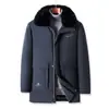 2026 Invierno Amazon SHEIN 3D Transfronterizo Hombres Sencilla, Cálida, Moderna Chaqueta de Algodón con Cuello de Piel Colección (Requiere Conversión de Talla)