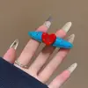 Pinza para el pelo de lazo estilo coreano, nuevo modelo 2026, pinza BB de alta gama para flequillo y patillas, pinza de pico de pato lateral
