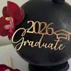 Copyright Estilo Ins Transfronterizo 2026 Temporada de Graduación Decoración de Pastel Topper para Pastel de Graduación Decoración Lateral del Pastel