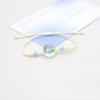 Cuentas de Pegamento de Cristal Pulsera de Flor Real para Niña Flor Seca Narciso Estudiante Novia Pulsera Flor de Cerezo Hecho a Mano Joyería Simple