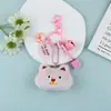 Novo Pingente Chaveiro de Pelúcia Gatinho Desenho Animado Fofo com Sino Pequeno, Charme Versátil Criativo para Bolsa