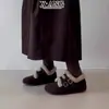 Sapatos Birkenstock de Couro Genuíno Lã Femininos Novo 2026 Inverno Mais Veludo Quente Sapatos Femininos de Algodão Bico Fechado Chinelos de Pelo