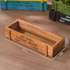 Zakka maceta de madera para plantas carnosas balcón planta en maceta caja rectangular madera maciza carne bonsái compartimento caja de madera