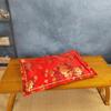 Almohada Cuadrada de Brocado Funda de Almohada de Seda Funda de Almohada Retro Almohada de Cáscara de Alforfón Almohada de Tuya Pantalla en Vivo