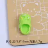 Zuecos Pequeños Coloridos Dibujos Animados Hechos a Mano DIY Pegamento de Crema Resina Pequeños Accesorios Hebilla de Zueco Paquete de Materiales para Joyería