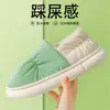 Pantuflas de Invierno de Algodón para Mujer con Cubre-Talón, Forradas de Felpa, Cálidas para Interiores, Suela Gruesa, Impermeables, Zapatos de Algodón Postparto para Maternidad, Antideslizantes