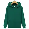 Moletom Esportivo com Capuz Cor Sólida Moda Primavera e Outono do Fabricante, Moletom Pulôver Casual para Casais Atacado, Logotipo pode ser adicionado