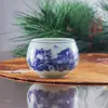Taza Maestra Exquisita de Gama Alta con Patrón de Loto Azul y Blanco, Taza de Té de Cerámica Grande para Negocios, Artículo de Regalo