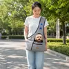 Nova mochila de peito para animais de estimação, macia e confortável, design aberto, adequada para gatos e cães, ideal para uso ao ar livre e recuperação pós-operatória