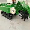 Motocultivador autopropelido de esteira, cultivador rotativo de esteira, máquina para adubação e valagem de pomares, motocultivador rotativo e valadora de montar