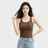 Camiseta sin mangas de mujer cálida, estilo dos piezas falsas, con tirantes de colorblock, cuello en U, corte ajustado, no necesita sujetador, capa interior, capa exterior, capa base, camisa