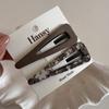 Tecido Floral de Cor Sólida Par de Presilhas BB Diária Versátil Presilha para Franja Lateral Novo Grampo Acessórios de Cabelo