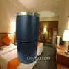 Cubo de Basura Redondo de Doble Capa Sin Tapa de Acero Inoxidable para Habitación de Hotel y Hogar, Creativo, Sencillo, Moderno