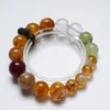 [Chamativo] Pulseira de Cristal Amarelo Torre Natural Feminina Versátil Pulseira de Cristal Branco Cristal Amarelo Torre Atacado