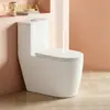 MEIKA Vaso Sanitário Cerâmico Sifônico de Peça Única Anti-entupimento Banheiro para Hotel e Apartamento T8210