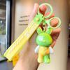 Nuevo llavero de conejo relámpago con costuras de pegamento suave, tendencia creativa, colgante de conejo celebridad de Internet, accesorios para bolso, regalo al por mayor