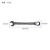 Juego de llaves de carraca rápida, llave de doble propósito abierta de flor de ciruelo, herramienta grande, mediana y pequeña, herramienta de llave automática bidireccional voladora